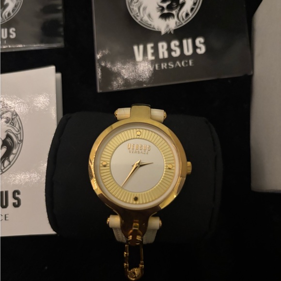 Versus Versace Gold and White Women\'s Watch